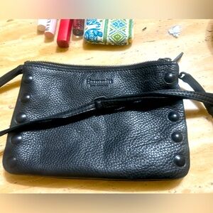Hammer duke black leather crossbody purse handbag